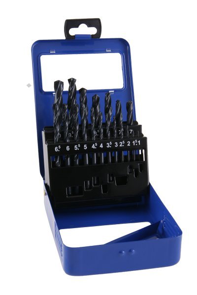 Sada vrtáků do kovu 1,0-1,0mm / 0,5mm válcované HSS-R DIN338 19ks FESTA PROFIT Sklad16 FT-20337
