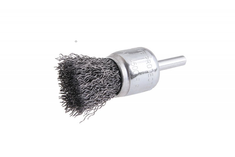 Kartáč koncový vlnitý pozinkovaný 25mm / 0,3mm - stopka 6mm FESTA PROFIT Sklad16 FT-22059