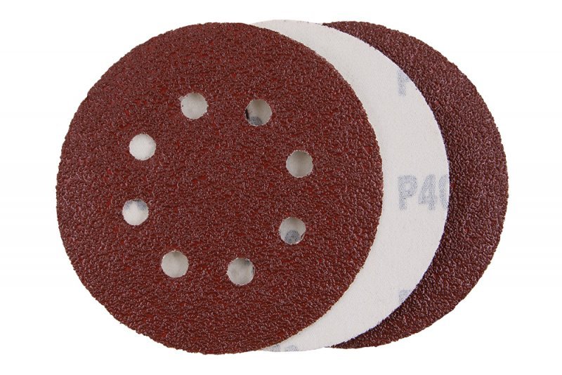 Výsek 125mm / zrno 40 - 8 otv. suchý zip 3ks FESTA PROFIT Sklad16 FT-22096