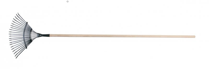 Hrábě kovové lamelové 450mm 22z dřevěná násada 1600mm PROFIT Sklad16 LO-61130